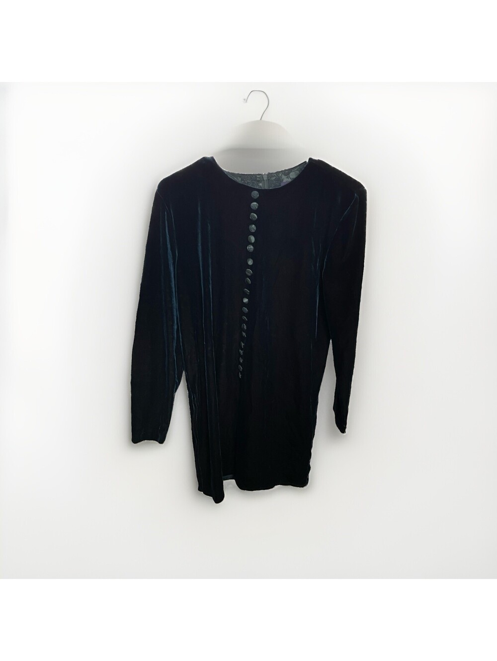 hillard & hanson dress Blue/ Teal Velvet Size 4